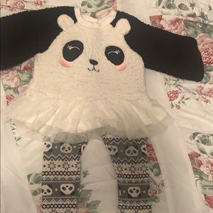 Panda Fleece Set